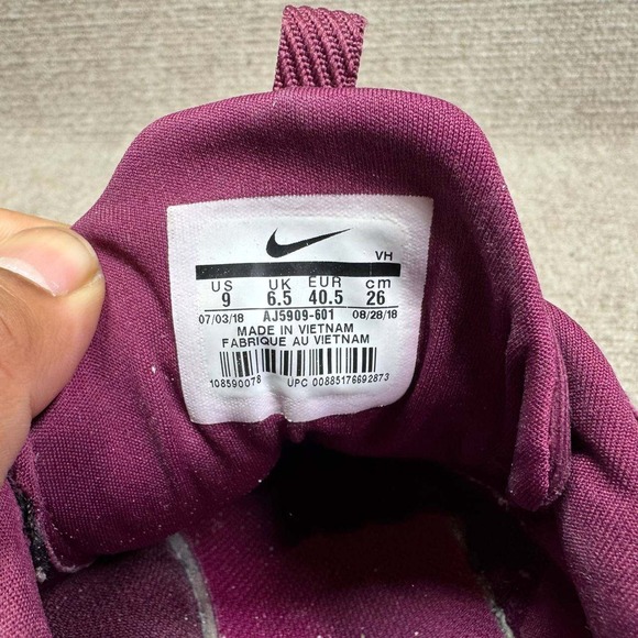 Nike Renew Arena‎ Womens 9 Burgundy Running Athletic Gym Jogging AJ5909-601 - Picture 2 of 14